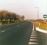 847359 Gezicht over de T36, de tertiaire provinciale weg Bunnik-Werkhoven, bij Odijk.